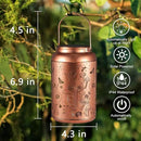 Solar Lanterns Outdoor Waterproof Bee Mushroom Decoration Gifts for Women Mon Grandma Hanging Solar Lights for Outside Metal LED Lanterns for Yard, Patio, Garden Decor by GreenHaven Gardens