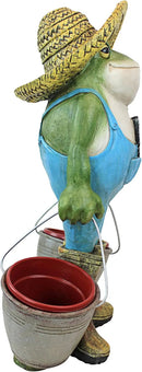 Design Toscano Buckets The Garden Frog Statue by GreenHaven Gardens