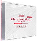 ZCHENBS® – Mattress Bags for Moving and Storage,Mattress Bag with Zippers,5 Mil Ultra-Thick Bed Bag,Waterproof,Anti-Tear,Heavy-Duty Mattress bag (Transaparent/Red, Twin/Twin XL-(2 Pack)) by TinyTreasures Baby Boutique