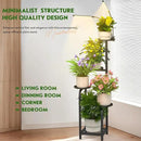 TOSKING 48" Tall Plant Stand with Grow Lights - 5-Tier Corner Plant Shelf with LED Full Spectrum Lights with Dimmer & Timer, Multi-Functional Corner Plant Stand for Home, Office, Balcony (Grow Light 5 Tier-Black) by GreenHaven Gardens