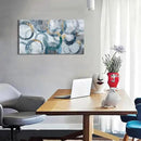 Mofutinpo Abstract Canvas Wall Art for Living Room, Modern Minimalist Wall Pictures Painting - Blue and Teal Room Decorations, cliques Framed Wall Art for Bedroom Office Artwork 20×40IN by CozyNest Decor