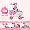 Adjustable 4 Size Kids Roller Skates With Light up Wheels for Girls Ages 5-8-12, Safe and Fun Illuminating Skates for Kids, Toddlers, Boys by TinyTreasures Baby Boutique