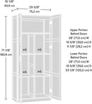Sauder Select Storage Cabinet/ Pantry cabinets, White finish by CozyNest Decor