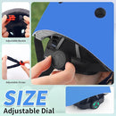 Adjustable Kids Bike Helmet with Knee & Elbow Pads Set, Color Gradient Design for Boys and Girls Aged 3-14+, for Skateboarding, Scooter, Roller & Inline Skating, Longboard by TinyTreasures Baby Boutique