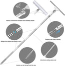 Window Cleaning Squeegee kit, 13.78" Squeegee and 13.78" Microfiber Scrubber with Aluminum Alloy Pole, 54" Telescopic Window Cleaning Tool for Glass Door, Shower Glass Door, Car Windshield-2 Pads by GreenHaven Gardens