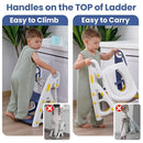 Primlect Potty Training Seat, 2-in-1 Toddler Toilet Seat with Step Stool, Ultra-Stable Potty Chair Attachment, Adjustable Seat and Step Ladder, Non-Slip Design, Splash Guard for Boys and Girls(Blue) by TinyTreasures Baby Boutique