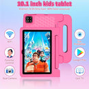 Tablet for Kids, 10.1 inch IPS HD Touchscreen Android 14 64 GB Storage, 8GB RAM, Octa-Core Kids Tablet, Parental Controls, 12-hr Battery, WiFi, GPS - Pink by TinyTreasures Baby Boutique