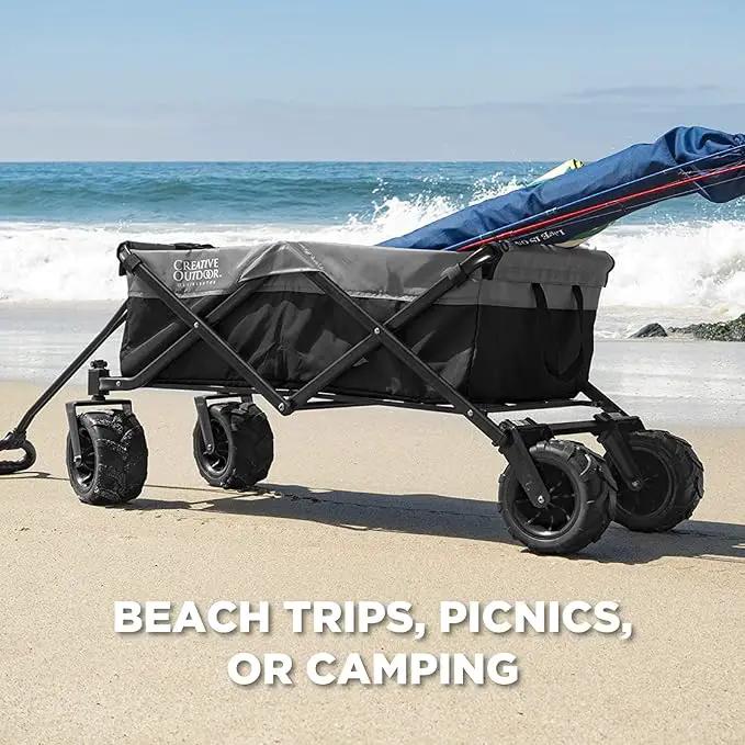 Creative Outdoor Original Folding Wagon All-Terrain Wheels, photo 4 of 11