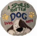 Spoontiques - Garden Décor - Spoiled Rotten Dog Stepping Stone - Decorative Stone for Garden by CozyNest Decor