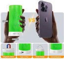 【Upgraded】 LED Flame Lights with Remote & Timer, 4-Mode Rechargeable Battery Operated Flameless Candles, Waterproof Pillar Flickering Lanterns for Room Patio Wedding Halloween Home Decor, Green by GreenHaven Gardens