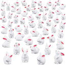 Marsui 100 Pcs Bunny Miniatures Figurines Rabbit Miniature Accessories Easter Garden Landscape Garden Rabbit for Easter Garden Accessories Dollhouses Decoration(Classic Rabbit) by GreenHaven Gardens