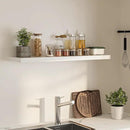 Floating Shelves for Wall,48" W x 9.3" D x 1.5" H, Wooden Wall Mounted Display Shelves with Invisible Brackets for Living Room, Bedroom, Bathroom, Kitchen Decor and Storage, Set of 1, White by CozyNest Decor