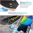 Easy_Way Complete Skateboards- Standard Skateboards for Beginners Kids Boys Girls Teenager- 31''x 8''Canadian Maple Cruiser Pro Skate Board, Skateboards by TinyTreasures Baby Boutique