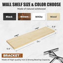 Floating Wall Shelves 3-Pack - 24-Inch Rustic Wooden Shelves for Storage and Décor, Easy Installation for Living Room, Bedroom, and Kitchen by CozyNest Decor