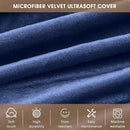 Bean Bag Chairs for Adults - Memory Foam Furniture BeanBag Chair - Kids/Teens Sofa with Soft Micro Fiber Cover - Round Fluffy Couch for Living Room Bedroom College Dorm - 5 ft, Navy by CozyNest Decor