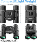 300x25 Binoculars for Adults and Kids, High Powered Mini Pocket Binoculars with Phone Adapter, Waterproof Compact Telescope for Bird Watching, Hunting, Concert, Theater, Opera, Traveling, Sightseeing by TinyTreasures Baby Boutique