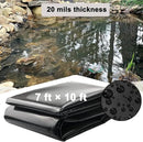 20 Mil Pond Liner, 7x10 Ft Pond HDPE Skins Small Fish Pond Liners Rubber Pond Tarp Easy Cutting Underlayment for Fountains, Waterfall & Water Gardens by GreenHaven Gardens