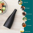 vancasso 16 Oz Ceramic Olive Oil Dispenser Bottle, Bottle Dispenser with Spout and Funnel for Kitchen,Suitable for Oil, Vinegar, Coffee Syrups & Other Liquids，BK by CozyNest Decor