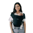 Tushbaby Pearl Wrap Carrier – Ergonomic Wrap for Newborns 8-20 lbs – Hands-Free Baby Carrier with Storage, Bottle Holder & Wipe Attachment – Soft, Breathable Fabric & Adjustable Fit – Easy On/Off by TinyTreasures Baby Boutique