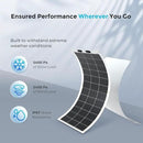 Renogy Flexible Solar Panel 100 Watt 12 Volt Monocrystalline Semi-Flexible Bendable Mono Off-Grid Charger for Marine RV Cabin Van Car Uneven Surfaces by CozyNest Decor