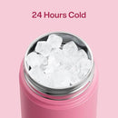 Kids Insualated Water Bottle with Straw - 12oz Stainless Steel Water Bottle with Dual Spouts, Leak-Proof, BPA-Free, Double Wall Vacuum Keeps Cold for 24 Hours for Sports, Travel, School (Tulip) by CozyNest Decor