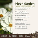 Eden Brothers Moon Garden Flower Mixed Seeds for Planting, 1/4 lb, 120,000+ Seeds with Cosmos Purity, Bishop's Flower | Attracts Pollinators, Plant in Spring or Fall, Zones 3, 4, 5, 6, 7, 8, 9, 10 by GreenHaven Gardens