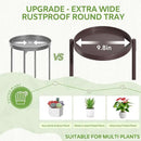 iDavosic.ly 6 Tier Large Plant Stand Indoor, 10 Inch Wide Tall Corner Metal Plant Stands Outdoor for Multiple Plants, Folding Tiered Flower Display Holder Rack Shelf, Violet Bronze by GreenHaven Gardens