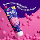 BURST Bubblegum Bonanza Kids Toothpaste with Fluoride (4oz/2 Pack) | Great Tasting Flavored for Children & Toddlers | Anticavity | Dye Free & Vegan | Safe for Kids Ages 2+ by CozyNest Decor