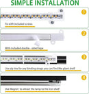 LED Grow Light Strips, Grow Lights for Indoor Plants Full Spectrum 3000K, 96 LEDs Plant Light with 3/9/12H Timer, 10 Dimmable Levels for Seedling Succulent, 2 Head 13 Inches by GreenHaven Gardens