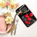 Zubebe 1 Set Coffee Mug Elegant Handbag Shaped Cup Modern Ceramic Purse Mug with Spoon and Saucer, 10oz Cute Creative Tea Cup for Office Home Woman Girls Gift (Black) by CozyNest Decor