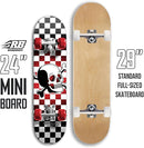 24 inch Rude Boyz Mini Cruiser Skateboard - Aluminium Trucks - Kids Skateboard Ages 5-8 Beginner - Skateboards for Kids by TinyTreasures Baby Boutique