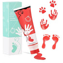 Sortnic 75ml Red Baby Hand and Footprint Ink Kit, Baby Handprint Footprint Paint for Newborn Keepsake, Dog Cat Paw Print Kit, Washable, Non Toxic Acid-Free, Safe Gentle for Ideal New Mom Gifts by TinyTreasures Baby Boutique