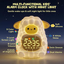 TCJJ Kids Sleep Training Alarm Clock with Night Light - OK to Wake Clock & Sound Machine, Rechargeable Silicone Animal Lamp for Boys Girls Bedroom by TinyTreasures Baby Boutique