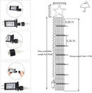 Christmas Decoration Lights, Outdoor String Lights 320 LED 11.5 Ft Waterfall Tree With Big Star Topper 8 Modes for New Year Holiday Garden Yard Indoor Outdoor Decor by GreenHaven Gardens