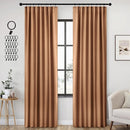 ANRODUO Back Tab Blackout Curtains for Bedroom Living Room, Rod Pocket Pinch Pleated Thermal Insulated Room Darkening Curtains 84 Inches Long 2 Panels, Brown, 42 x 84 Inch by TinyTreasures Baby Boutique