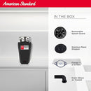 American Standard 10-US-AS-3 Garbage Disposal Anti-Jam Stainless Steel Food Waste Grinding System, Slim Line, 1/3 HP, Black by CozyNest Decor