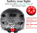 Kids Bike Helmet, Youth Toddler Boys Girls Helmets, 2 Size Adjustable for Ages 2-3-5-8-14 Years, Child Helmet with Visor and LED Light, Lightweight Multi-Sport Bicycle Scooter Cycling Helmets by TinyTreasures Baby Boutique