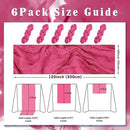 Hot Pink 6 Pack Cheesecloth Table Runner 10FT Boho Fabric Rustic Cheese Cloth Table Runner for Wedding 20 x 120 Inch Long Bridal Shower Baby Shower Gauze Sheer Birthday Party Table Decorations by CozyNest Decor