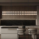 Crystal Black Rectangular Chandelier Light Fixture,72 in Large Dining Room Chandelier Over Table,Modern Chandeliers for Living Room,Arcachon Chandeliers,Kitchen Island,Includes 80xG4 Bulbs
