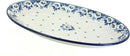 Blue Rose Polish Pottery Georgia Blue Oval Platter by CozyNest Decor
