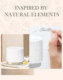280ml Ceramic Essential Oil Diffuser,Ultrasonic Cool Mist Decorative Aromatherapy Diffuser with Auto Shut-Off,Quiet Operation,3 Timer Settings for Large Rooms,Home,Office,SPA,Yoga & Bedroom by TinyTreasures Baby Boutique