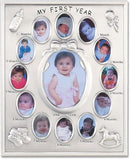 Lawrence Frames 830080 Silver Plated My First Year Picture Frame by TinyTreasures Baby Boutique