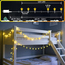 120 LED 40FT Star String Lights, 8 Modes Plug in Star Lights with Timer & Memory, Indoor Outdoor Christmas Twinkle Light for Birthday Party Bedroom Wedding Home Classrom Decor Warm White by TinyTreasures Baby Boutique