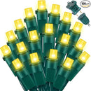 100 Count Yellow - String Lights - 21.6FT LED Christmas Lights, Mini led Lights for Indoor Outdoor Home Holiday Party Wedding Independence Day Decoration by CozyNest Decor