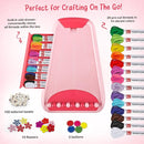 Bracelet Making Kit for Girls - Friendship Bracelet Kit - Christmas Gifts for Ages 6 7 8 9 10 11 12 Year Old Girl Birthday Gifts, Arts and Crafts for Kids Ages 8-12 Teen Bracelets DIY Maker Pink Coral by TinyTreasures Baby Boutique