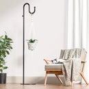 74" Shepherds Hook Stand for Plant: Hanging Bird Feeders, Plants, Lanterns, Wreath and Wind Chimes, Adjustable Free Standing Pole Holder with Heavy Duty Base for Indoor & Outdoor, Holds Up to 20 LBS by GreenHaven Gardens