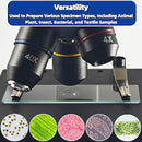 Blank Glass Microscope Slides and Covers - Ground Edges & 45° Clipped Corners, High-Clarity, Pre-Cleaned, 50 Slides & 100 Coverslips, Microscope Accessories for Experiments & Analyses by TinyTreasures Baby Boutique