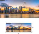 Kalormore New york City Skyline Canvas Wal Art Brooklyn Bridge Picture for Wall by CozyNest Decor