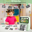 Kids Camera Instant Print, 3.0" HD 32MP 1080P Toddler Digital Camera with 3 Rolls of Printer Paper, Birthday Gifts Toy for 3-12 Year Old Girls Boys with 32GB SD Card-Green by TinyTreasures Baby Boutique