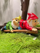 10.5'' Funny Garden Gnomes Statues, Weather-Proof Large Resin Outdoor Decor Garden Sculptures Cute Yard Decorations,Ideal Ornament for Outside Pond Pool Patio Front Porch Backyard by GreenHaven Gardens